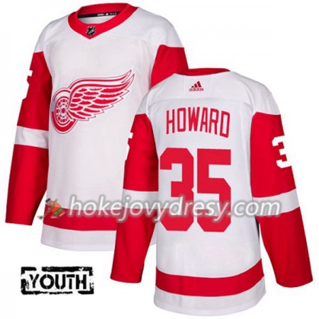 Dětské Hokejový Dres Detroit Red Wings Jimmy Howard 35 Bílá 2017-2018 Adidas Authentic